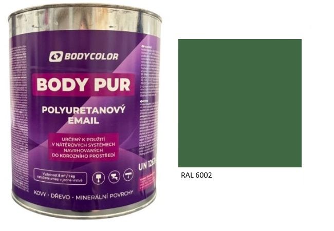 Polyuretánová farba 4:1 lesklá RAL 6002 – listová zelená 2,25L / 3,10KG