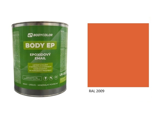 Epoxidová farba 5:1 polomatná RAL 2009 – dopravná oranžová 2,25L / 3,62KG