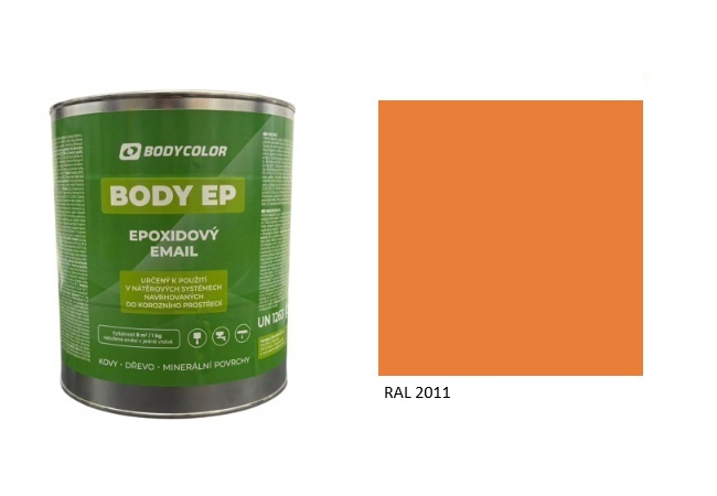 Epoxidová farba 5:1 matná RAL 2011 – sýta oranžová 2,25L / 3,62KG