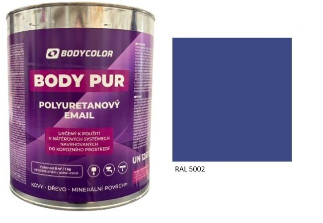 Polyuretánová farba 4:1 polomatná RAL 5002 – ultramarínová modrá 2,25L / 3,10KG