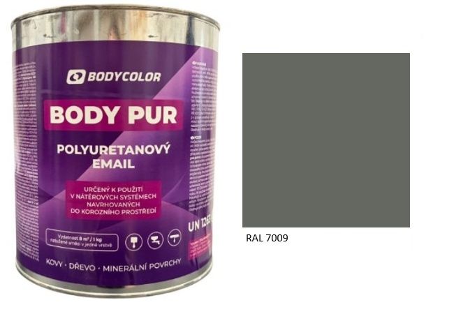 Polyuretánová farba 4:1 lesklá RAL 7009 – zelenosivá 4,5L / 6,21KG