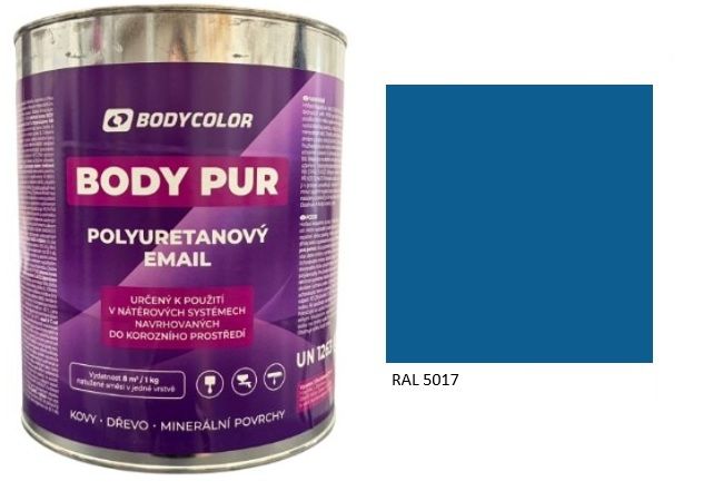 Polyuretánová farba 4:1 matná RAL 5017 – dopravná modrá 4,5L / 6,21KG