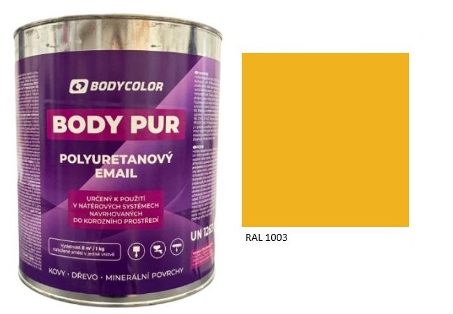 Polyuretánová farba 4:1 lesklá RAL 1003 – signálna žltá 2,25L / 3,10KG