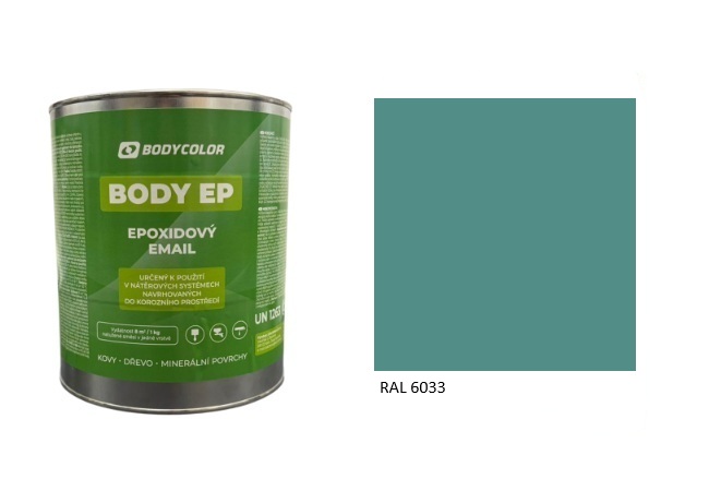 Epoxidová farba 5:1 matná RAL 6033 – mätová tyrkysová 0,75L / 1,125KG