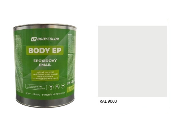 Epoxidová farba 5:1 polomatná RAL 9003 – signálna biela 2,25L / 3,62KG