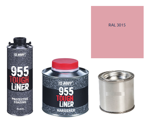 HB BODY 955 RAPTOR tough liner - 2k polyuretán textúra set / báza + tužidlo + farba /RAL 3015 900ml