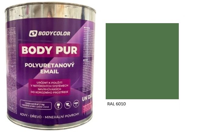Polyuretánová farba 4:1 matná RAL 6010 – trávová zelená 2,25L / 3,10KG