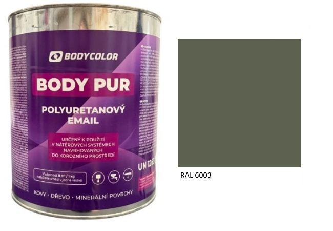 Polyuretánová farba 4:1 lesklá RAL 6003 – olivová zelená 0,75L / 0,99KG