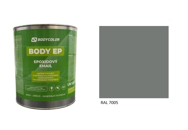Epoxidová farba 5:1 polomatná RAL 7005 – myšacia sivá 0,75L / 1,125KG