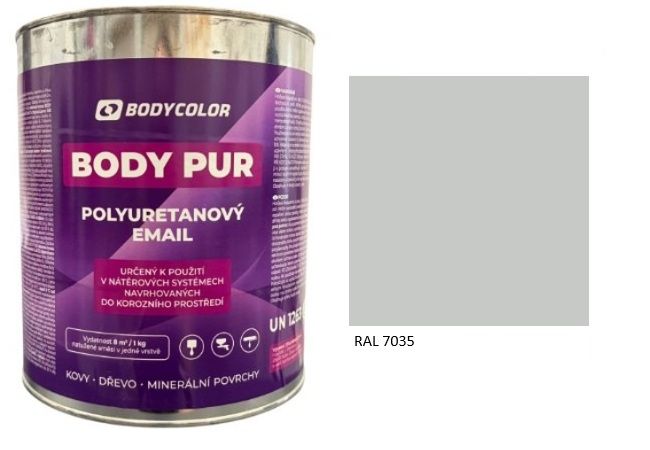Polyuretánová farba 4:1 polomatná RAL 7035 – svetlosivá 0,75L / 0,99KG