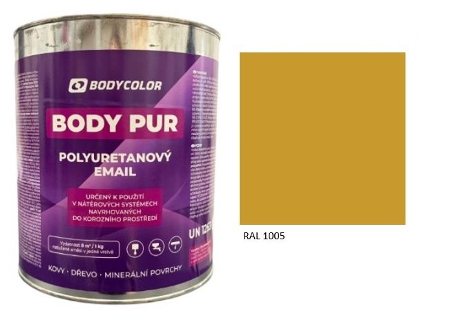 Polyuretánová farba 4:1 matná RAL 1005 – medovožltá 2,25L / 3,10KG