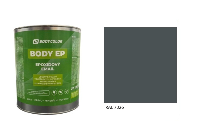 Epoxidová farba 5:1 matná RAL 7026 – granitová sivá 4,5L / 7,25KG