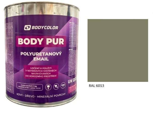 Polyuretánová farba 4:1 lesklá RAL 6013 – trstinová zelená 4,5L / 6,21KG