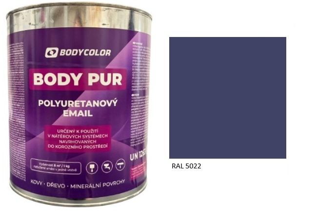 Polyuretánová farba 4:1 lesklá RAL 5022 – nočná modrá 4,5L / 6,21KG