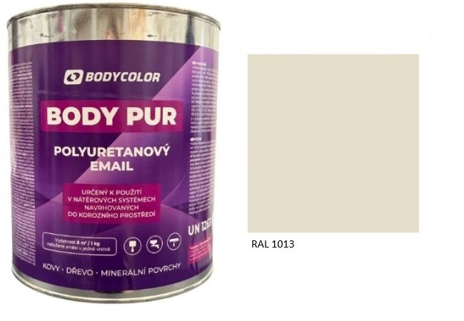 Polyuretánová farba 4:1 matná RAL 1013 – perleťová biela 4,5L / 6,21KG
