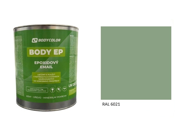 Epoxidová farba 5:1 lesklá RAL 6021 – bledozelená 0,75L / 1,125KG