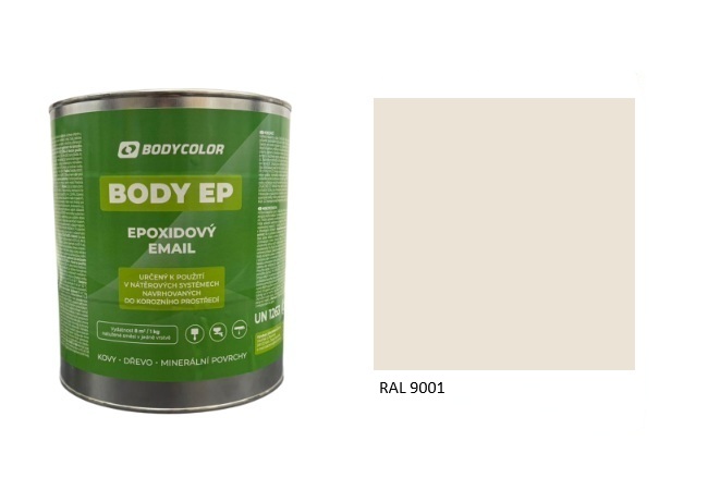 Epoxidová farba 5:1 matná RAL 9001 – krémová biela 0,75L / 1,125KG