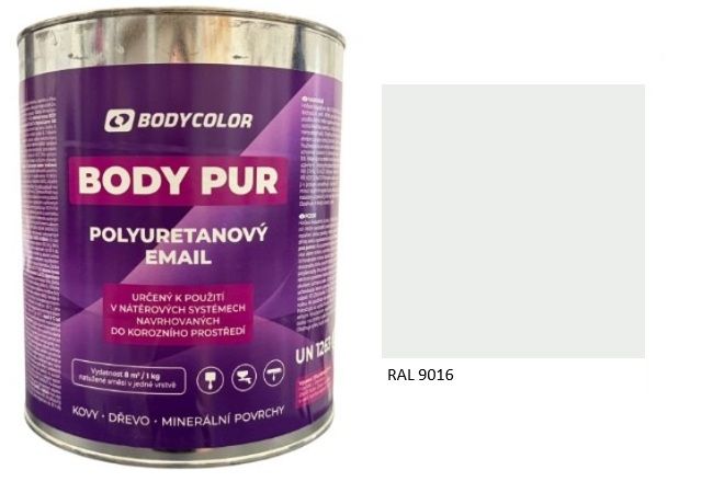 Polyuretánová farba 4:1 lesklá RAL 9016 – dopravná biela 2,25L / 3,10KG