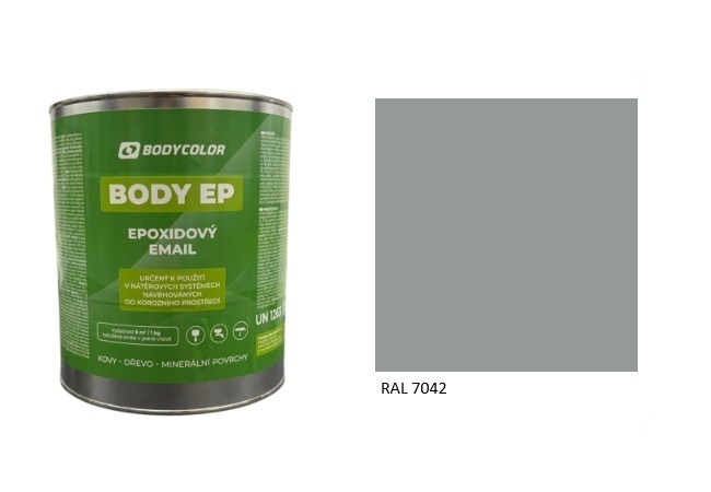 Epoxidová farba 5:1 polomatná RAL 7042 – dopravná sivá A 4,5L / 7,25KG