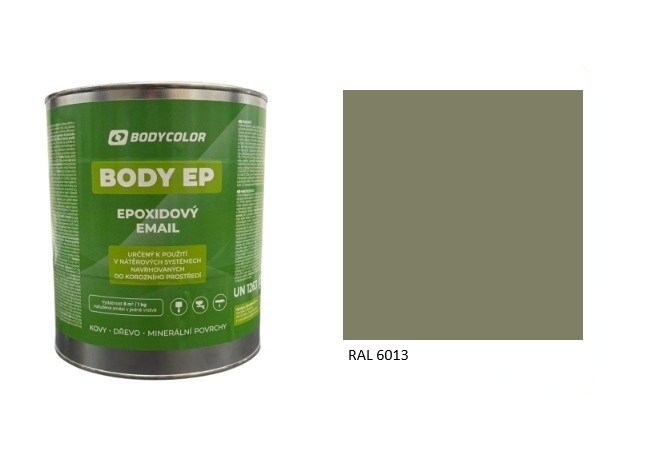 Epoxidová farba 5:1 polomatná RAL 6013 – trstinová zelená 0,75L / 1,125KG