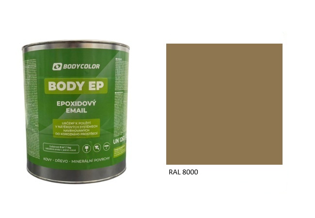 Epoxidová farba 5:1 lesklá RAL 8000 – zelenohnedá 0,75L / 1,125KG