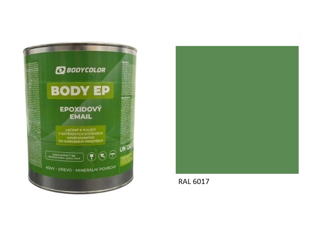 Epoxidová farba 5:1 polomatná RAL 6017 – májová zelená 2,25L / 3,62KG
