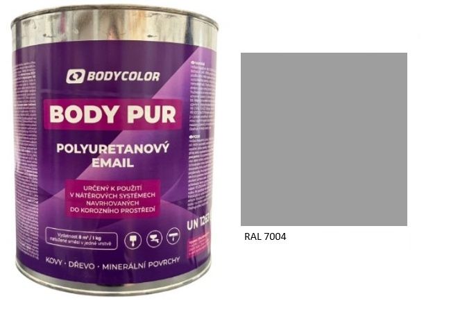 Polyuretánová farba 4:1 lesklá RAL 7004 – signálna sivá 4,5L / 6,21KG