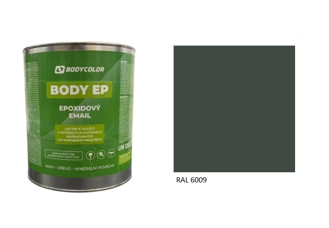 Epoxidová farba 5:1 polomatná RAL 6009 – jedľová zelená 4,5L / 7,25KG