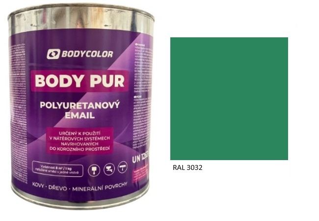 Polyuretánová farba 4:1 matná RAL 6032 – signálna zelená 4,5L / 6,21KG