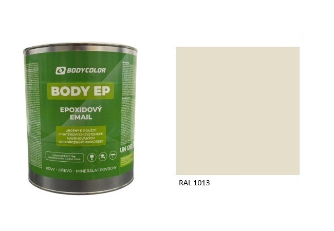 Epoxidová farba 5:1 polomatná RAL 1013 – perleťová biela 0,75L / 1,125KG