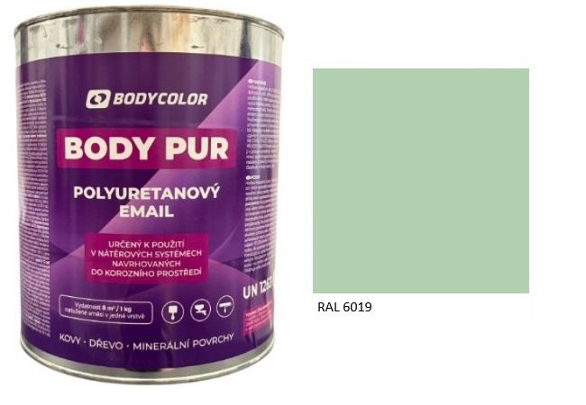 Polyuretánová farba 4:1 matná RAL 6019 – pastelová zelená 4,5L / 6,21KG