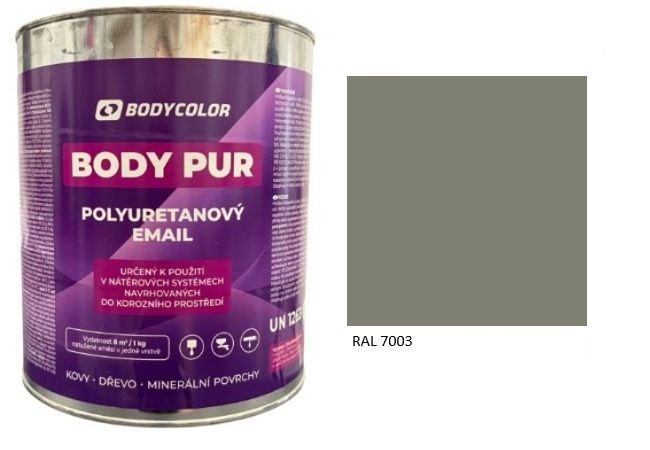 Polyuretánová farba 4:1 matná RAL 7003 – machovosivá 2,25L / 3,10KG