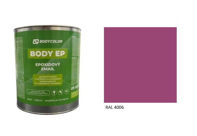 Epoxidová farba 5:1 polomatná RAL 4006 – dopravná purpurová 2,25L / 3,62KG