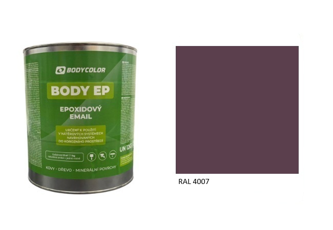 Epoxidová farba 5:1 matná RAL 4007 – purpurovofialová 0,75L / 1,125KG