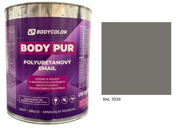 Polyuretánová farba 4:1 lesklá RAL 7039 – kremeňová sivá 0,75L / 0,99KG