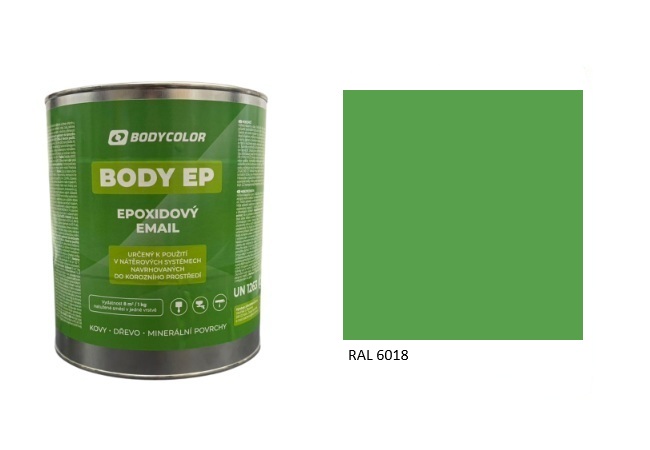 Epoxidová farba 5:1 polomatná RAL 6018 – žltozelená 4,5L / 7,25KG
