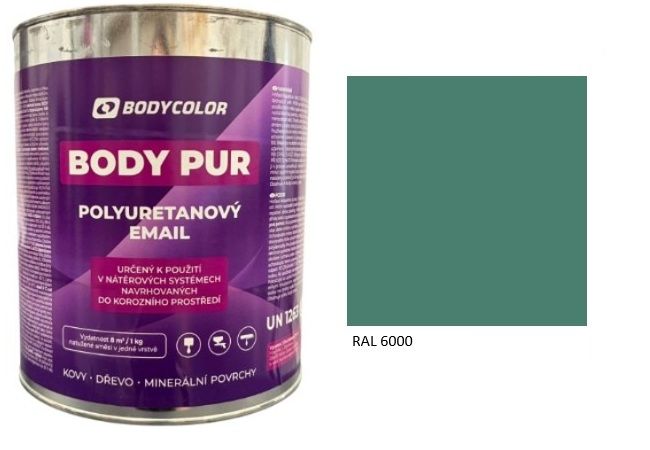 Polyuretánová farba 4:1 matná RAL 6000 – patinová zelená 2,25L / 3,10KG