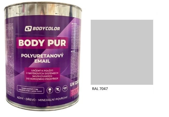 Polyuretánová farba 4:1 lesklá RAL 7026 – granitová sivá 4,5L / 6,21KG