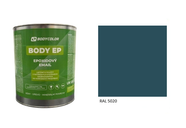Epoxidová farba 5:1 polomatná RAL 5020 – oceánska modrá 2,25L / 3,62KG