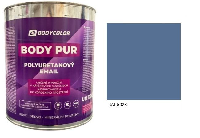 Polyuretánová farba 4:1 lesklá RAL 5023 – vzdialená modrá 2,25L / 3,10KG