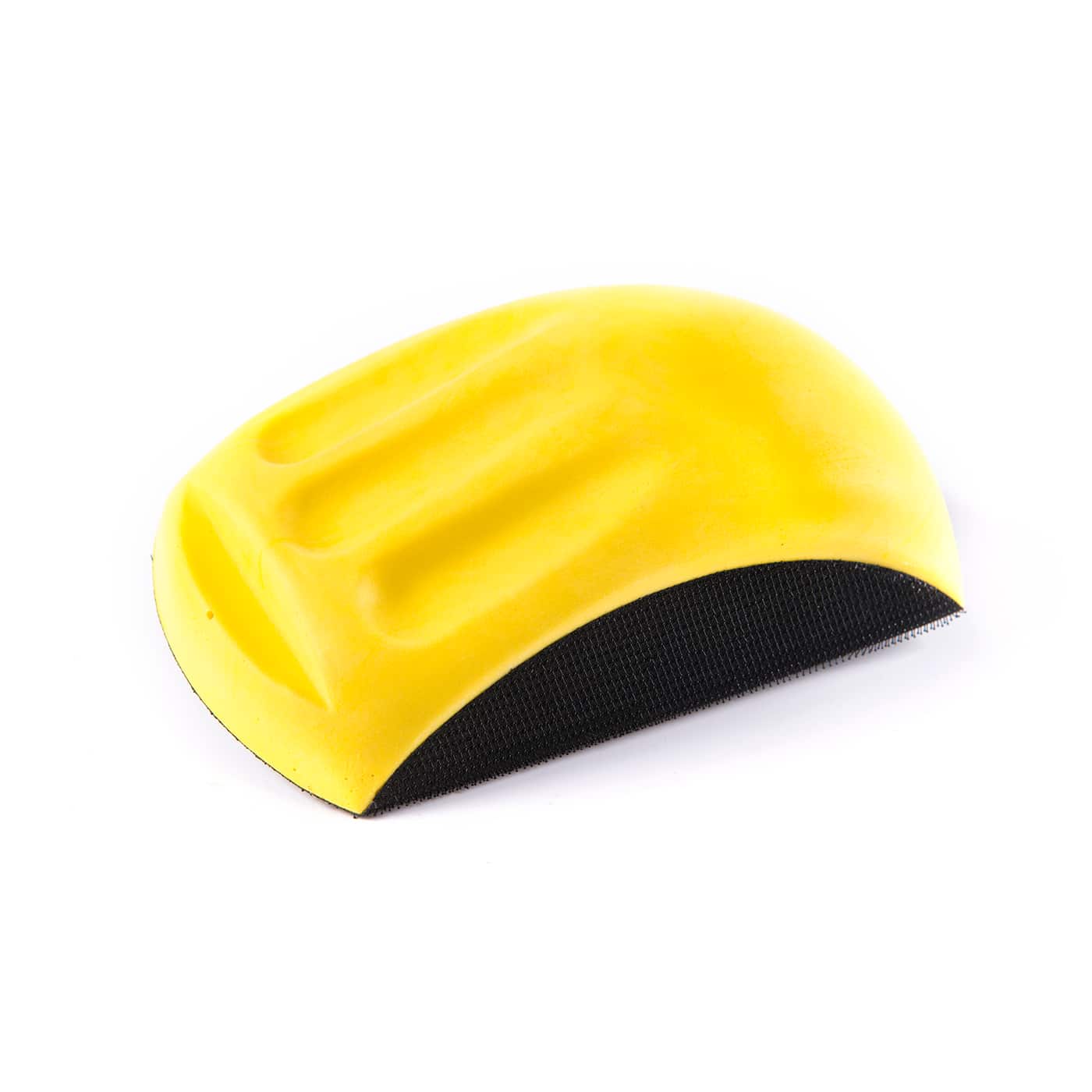 Podložka - brúsny blok na suchý zips, ručná žltá na kotúče 150mm