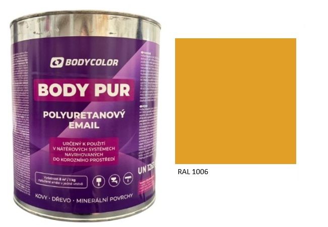 Polyuretánová farba 4:1 lesklá RAL 1006 – kukuričná žltá 2,25L / 3,10KG