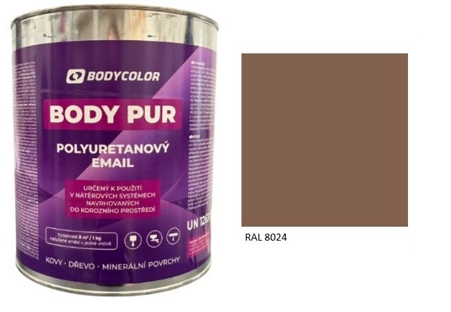 Polyuretánová farba 4:1 lesklá RAL 8024 – béžovohnedá 0,75L / 0,99KG