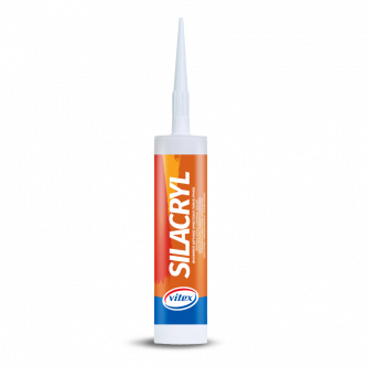 Vitex Silacryl  - biely pružný tmel pre vyplnenie špár, trhlín 280ml