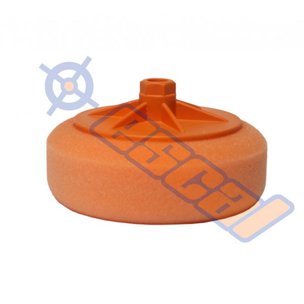 Oranžový hobby leštiaci kotúč na závit stredný, priemer 150mm